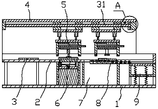 Tile laser cutting equipment capable of separating waste