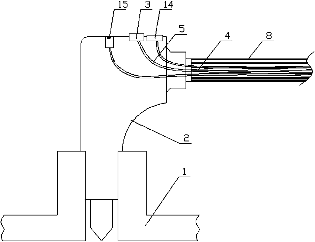 Near-infrared light electrode cap with optical fiber prompt