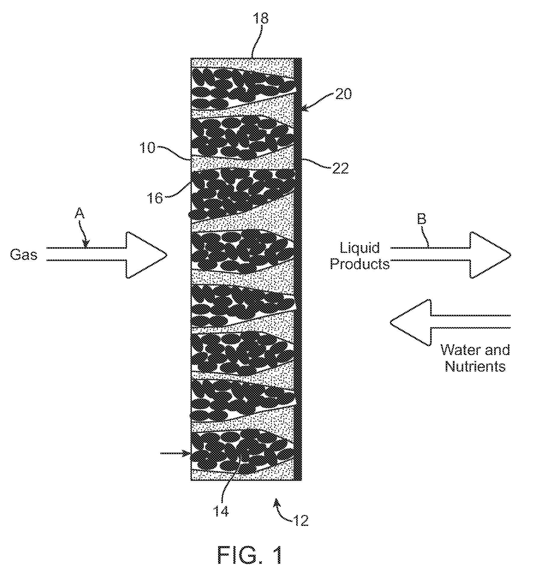 Stacked Array Bioreactor for Conversion of Syngas Components to Liquid Products