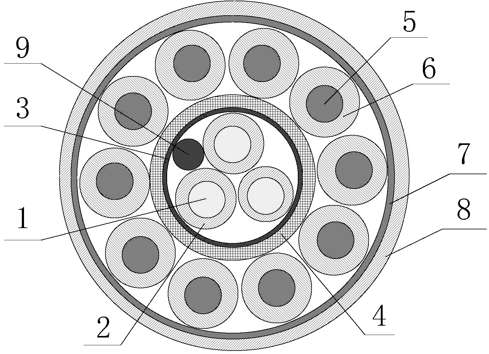 Vehicle-mounted communication control high-shielding composite cable