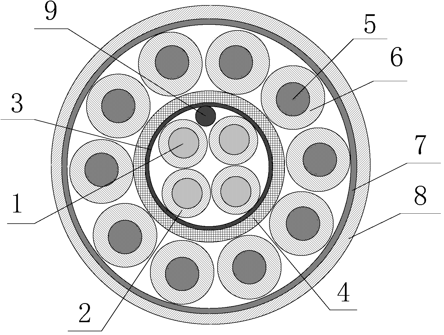 Vehicle-mounted communication control high-shielding composite cable