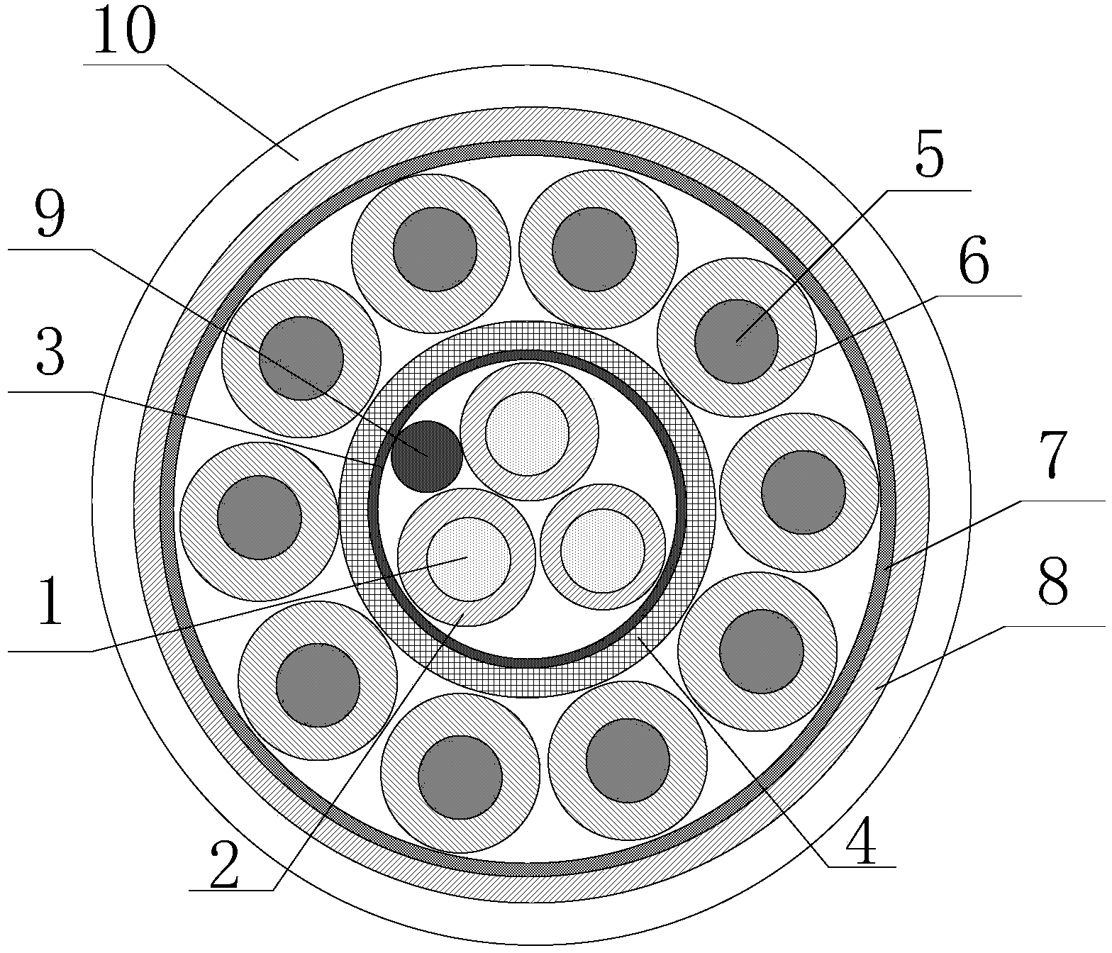 Vehicle-mounted communication control high-shielding composite cable