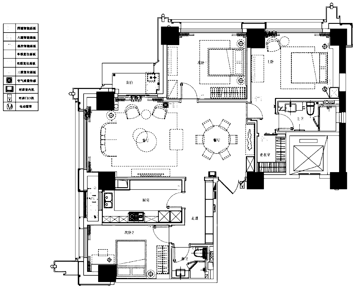 AI-based universal smart home scheme automatic design method and device