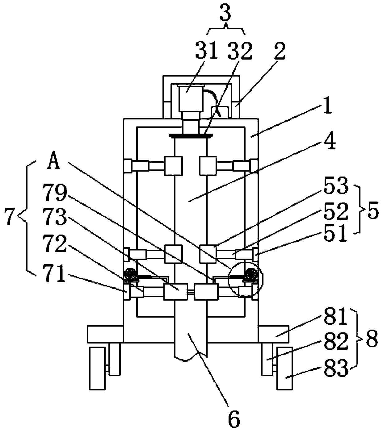 Piling device for construction site tubular piles