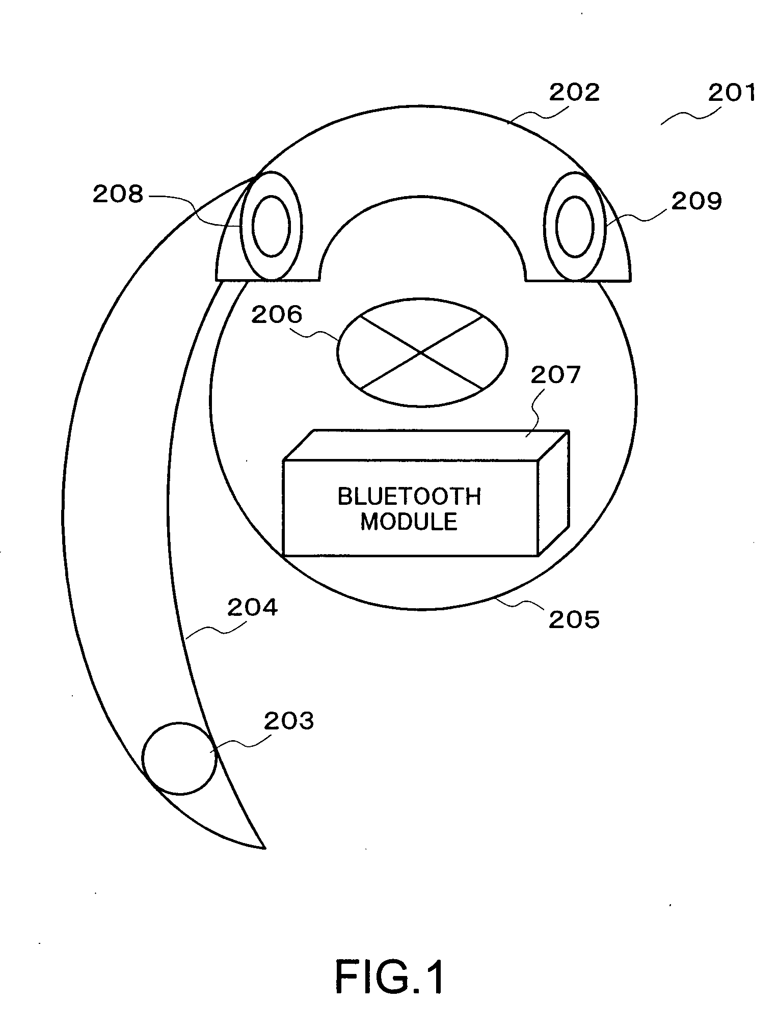 Headset, portable communication system, and headset calling method