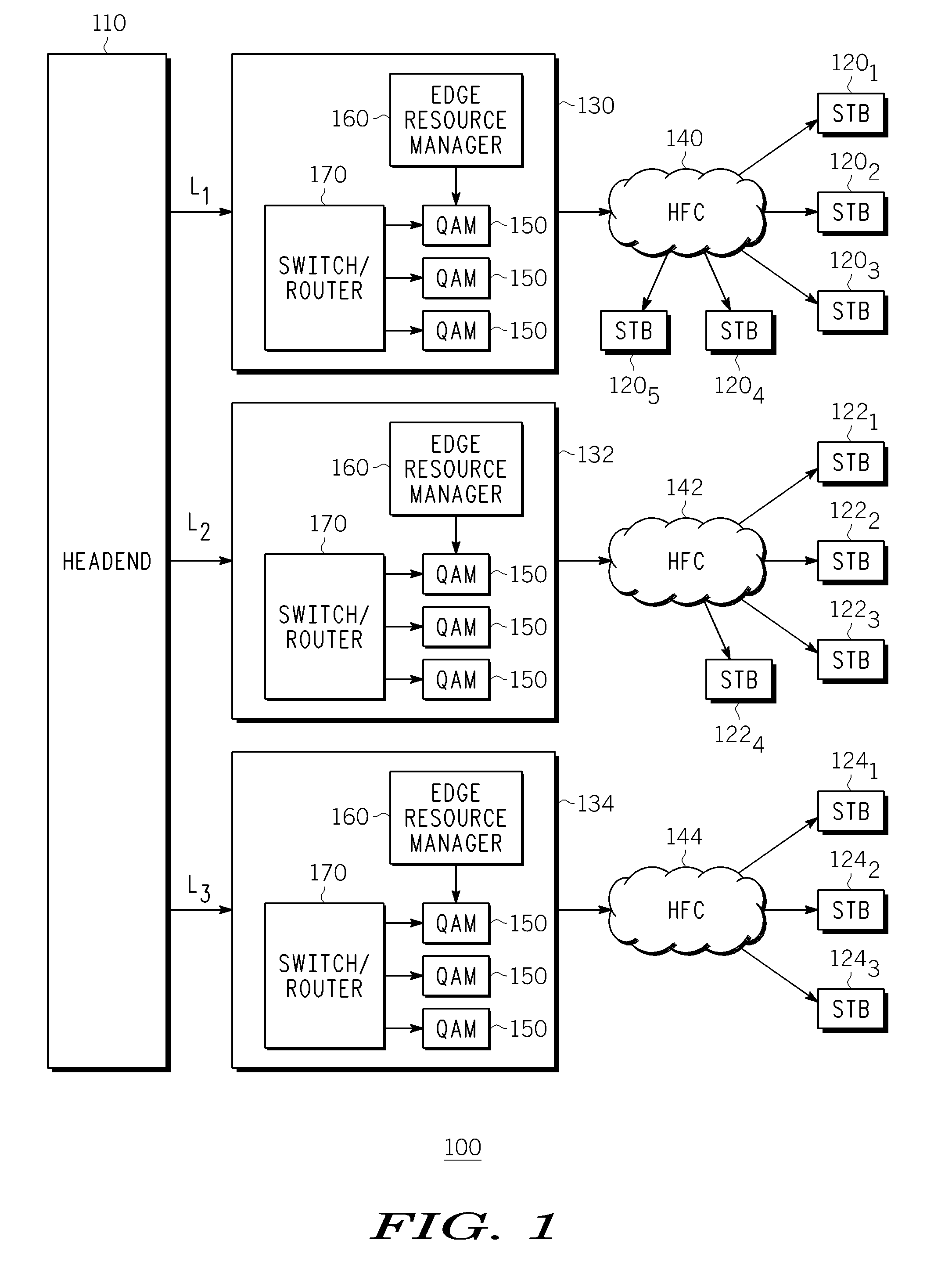 Method and apparatus for reducing the number of control messages transmitted by a set top terminal in an sdv system