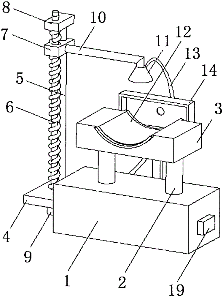 Headrest type suspended anesthesia device in anesthesia department