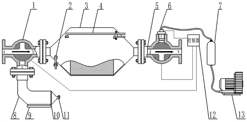 Disassembly-free back-blowing purification device for particulate trap