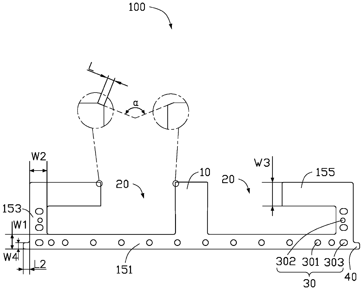 Coating gasket, coating machine and pole piece coating process