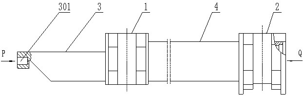 Machining method of wing-shaped missile shaft high-precision part