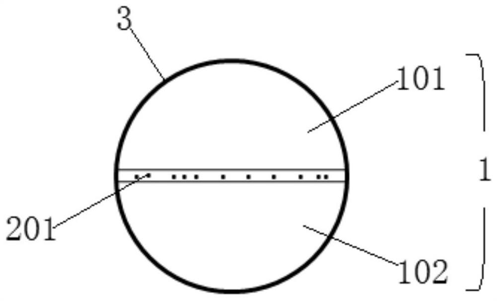 Rock core for acidification, rock core combination and preparation method