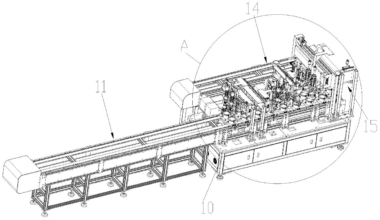 Automatic down lamp assembling equipment