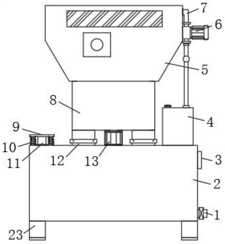 Metal material smelting device for metal material processing