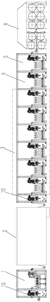 Continuous cold-rolling and steaming dyeing process and equipment of active dyestuff