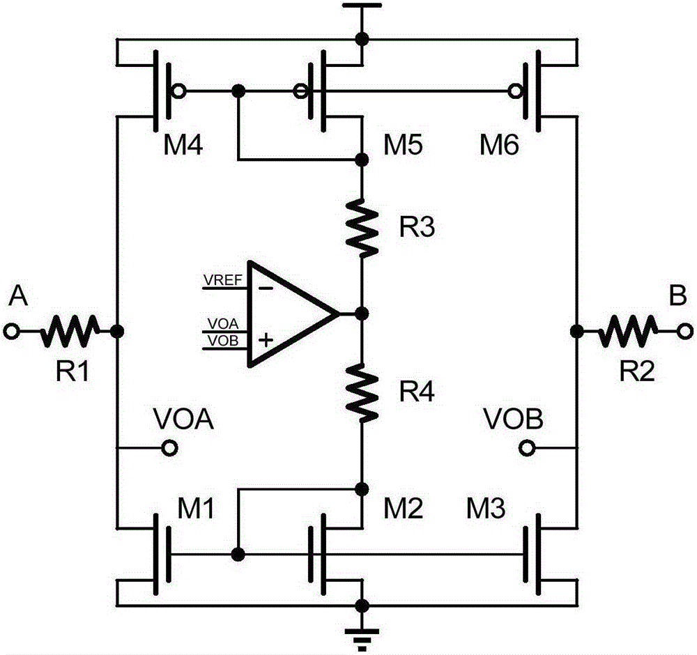 Common mode moving circuit for multipoint low voltage differential signal receiver