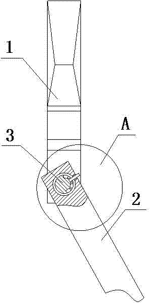 Angle-adjustable handle warping nipper