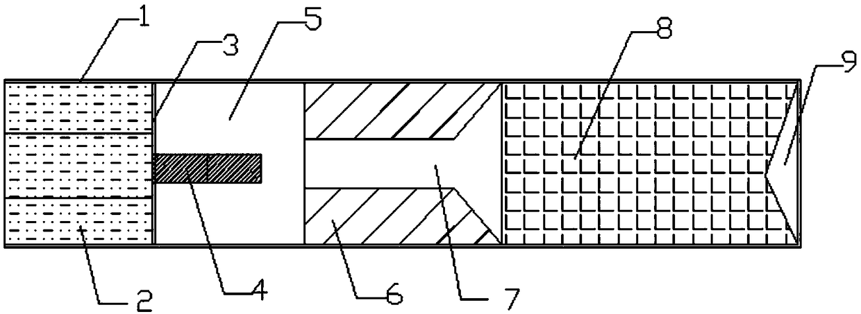 Novel initiating explosive charging structure detonator