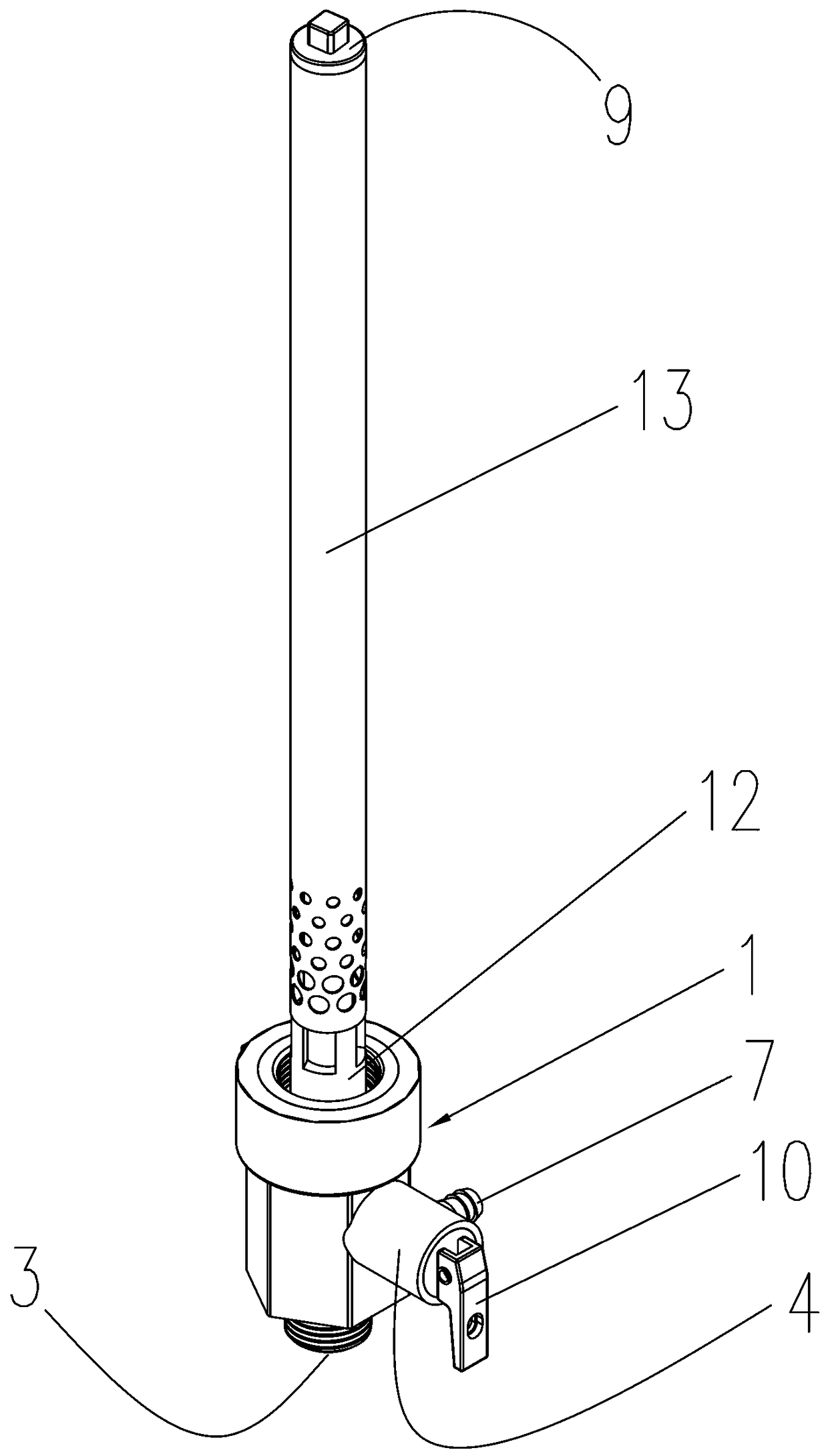 Safe pressure relieving and anti-creeping device for water heater