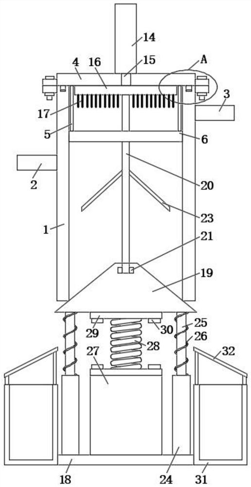 Sewage filtering and recycling device convenient to use