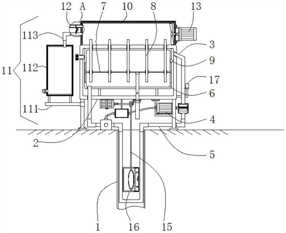 Ground surface shallow geothermal energy collection and utilization device