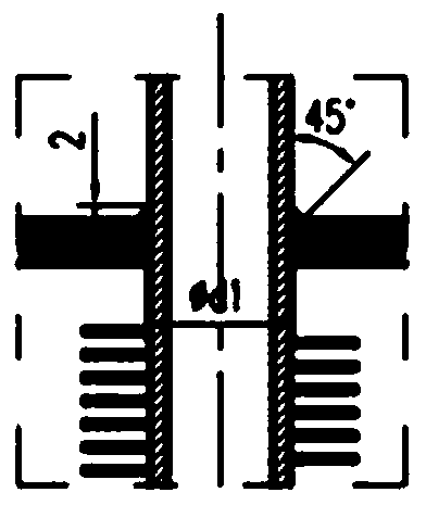 Flue gas waste heat exchange device with dirt accumulation prevention function