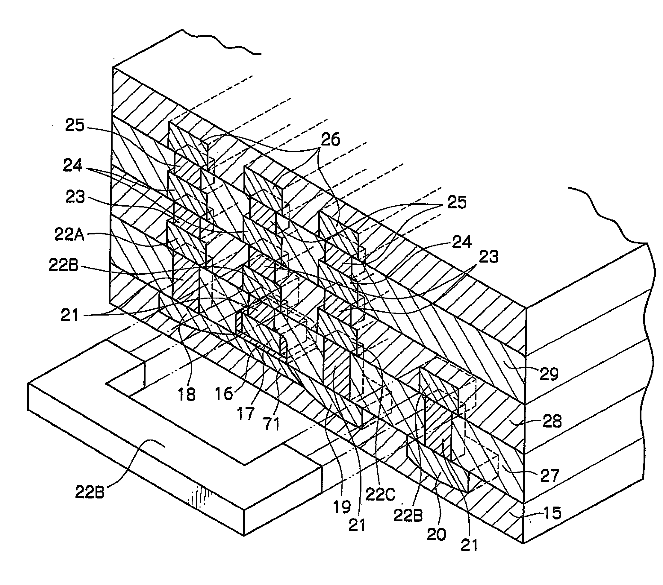 High-voltage-withstanding semiconductor device and fabrication method thereof