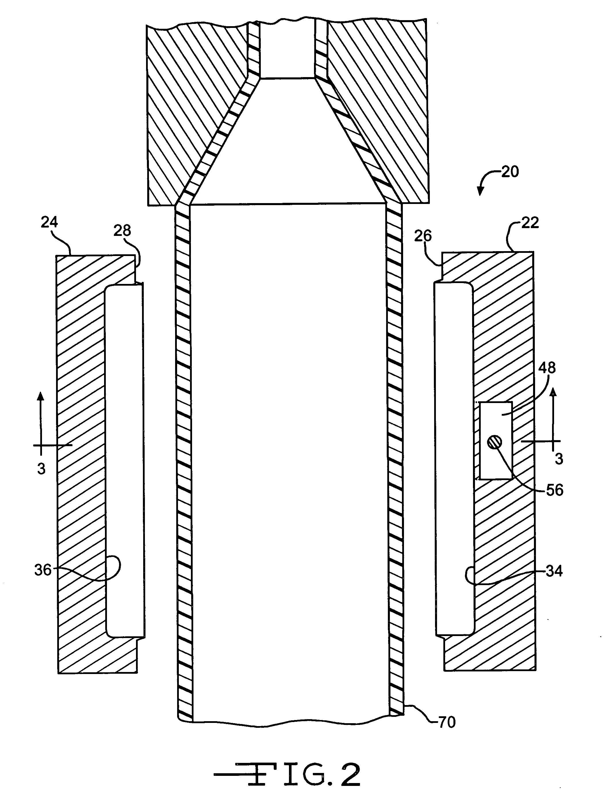 Process for forming a part having an integral feature, a part produced thereby and apparatus therefor