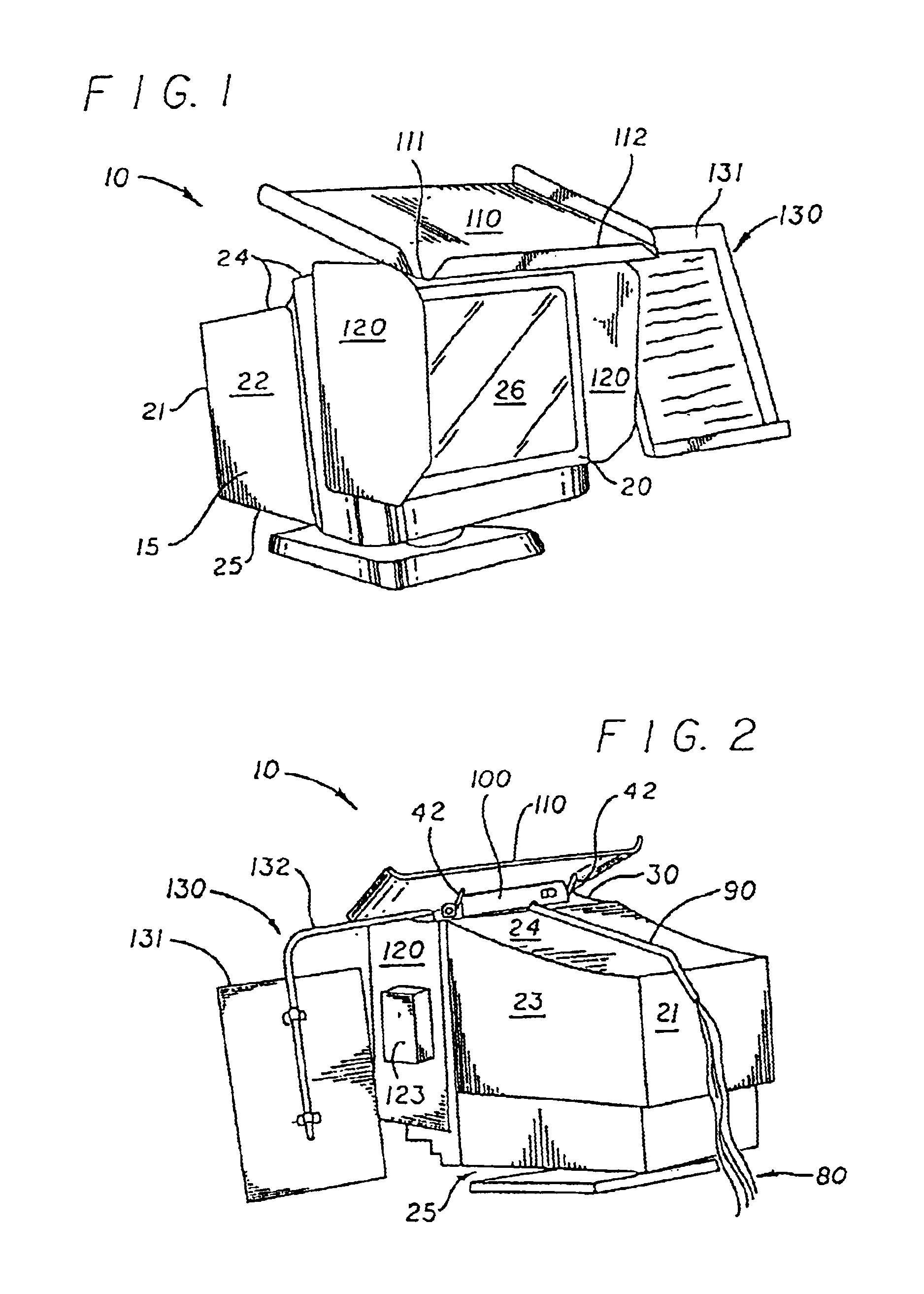 Computer monitor utility assembly