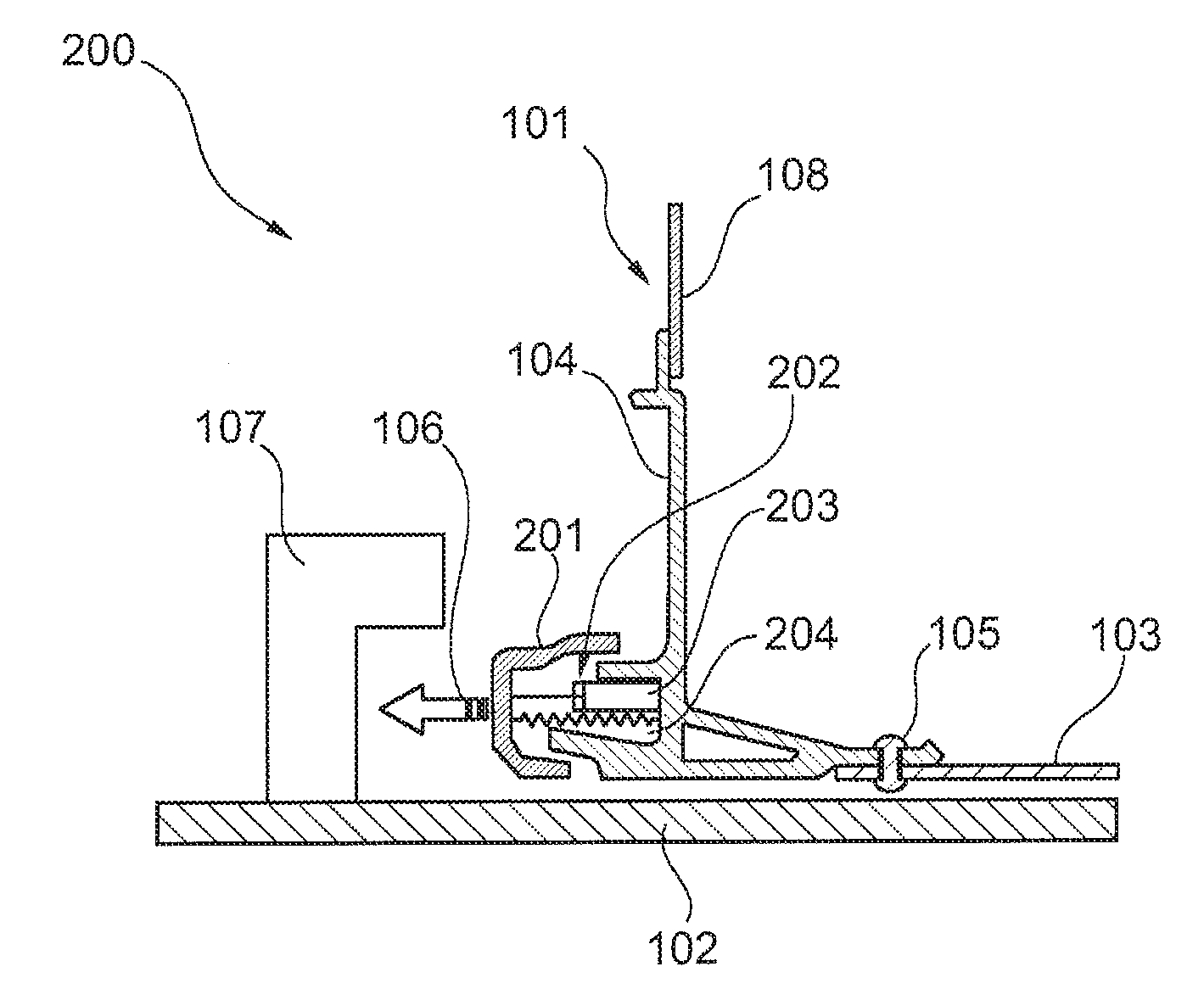 Device for reducing loads on latches and loads on cargo containers