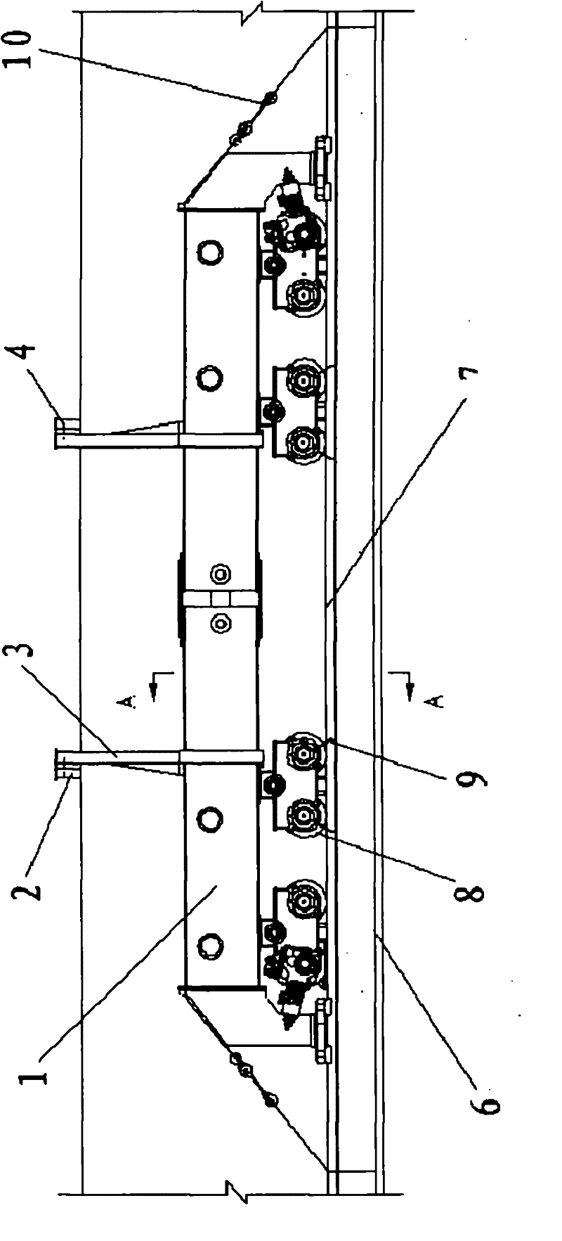 Method for mounting nuclear island end beam of nuclear power station