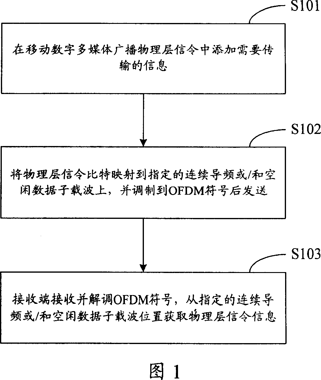 Information transmission and receiving method and end of the mobile digital multimedia broadcast physical layer signaling