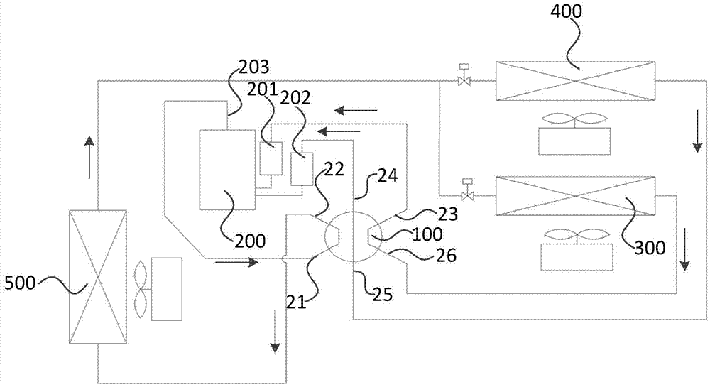 Reversing valve