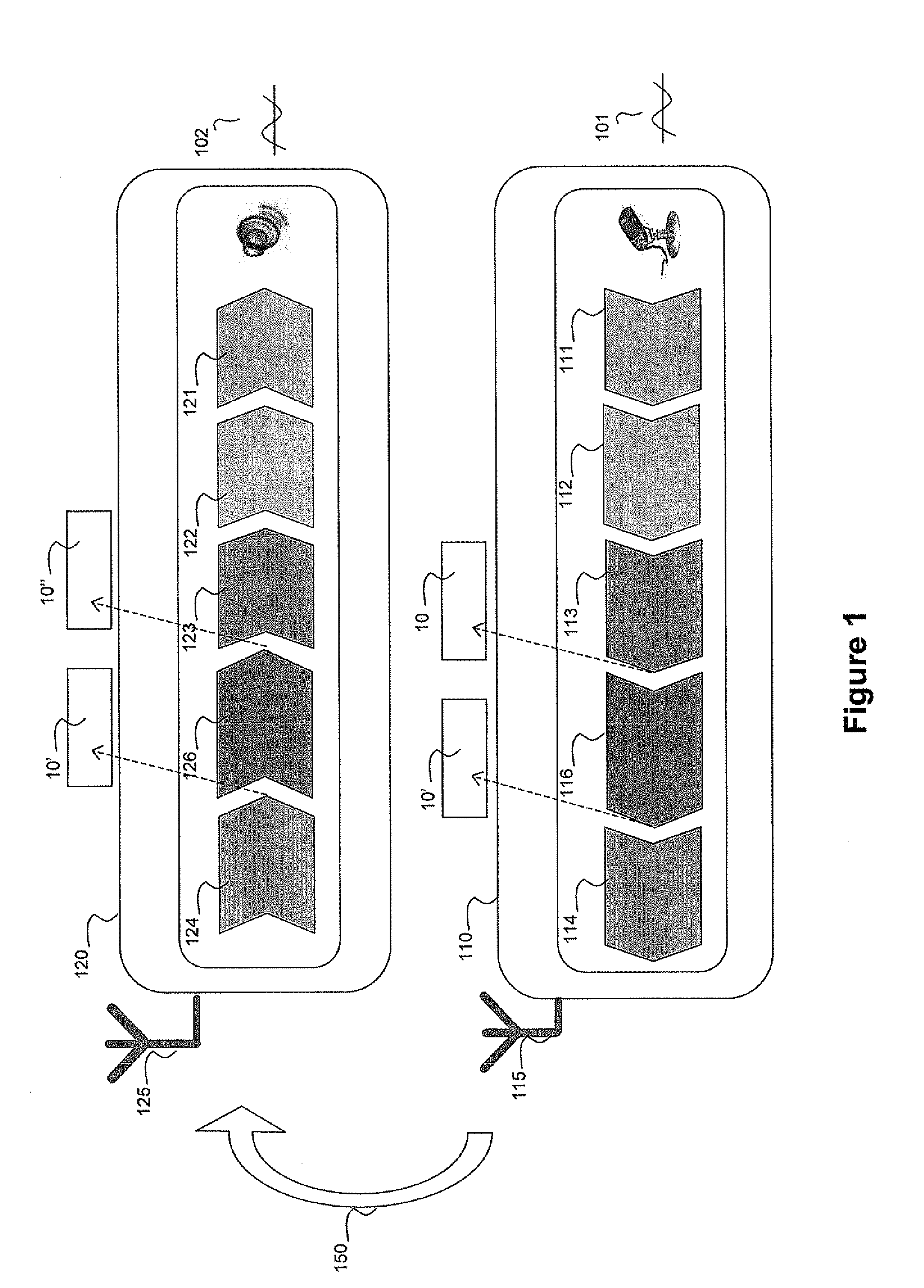 Methods for transmitting and managing voice frames, computer program product, means of storage and corresponding devices