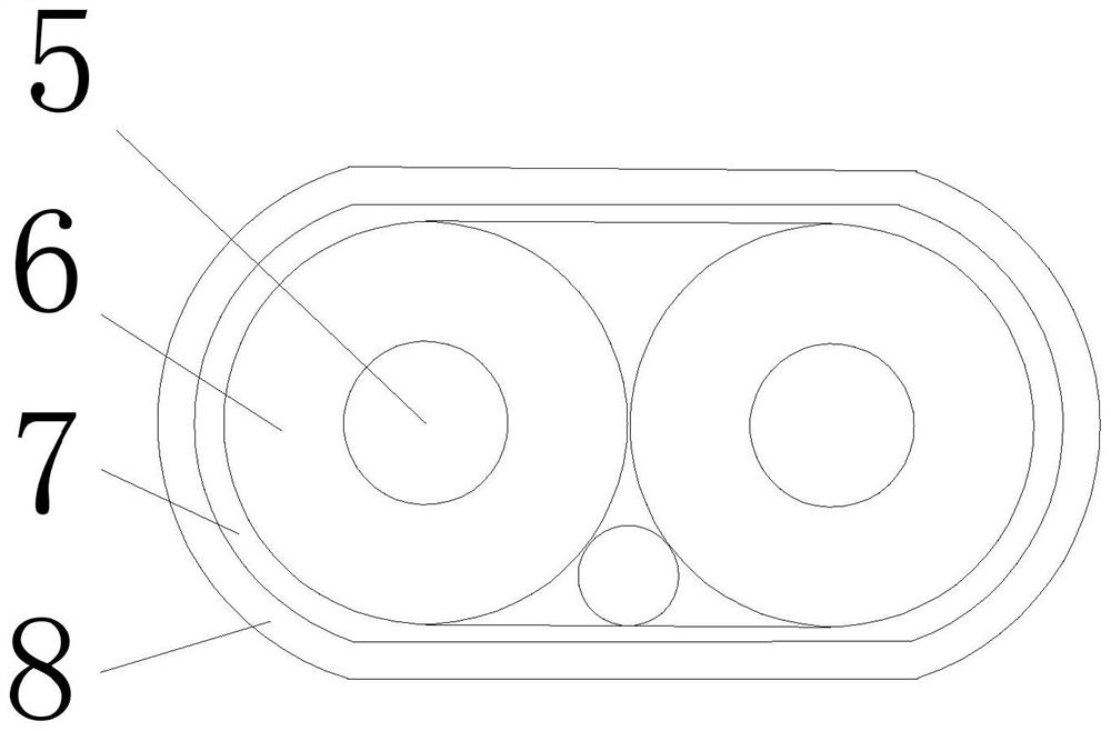 Parallel pair cable with continuous characteristic impedance