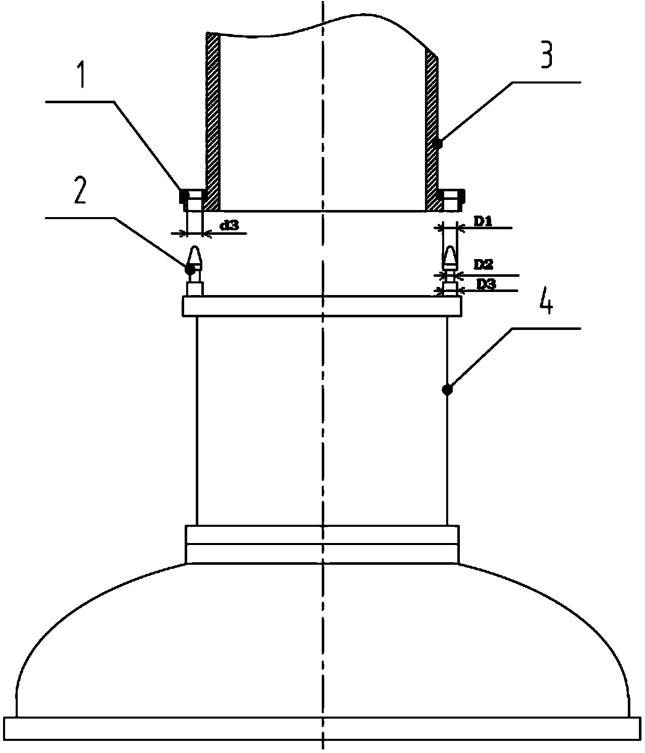 Mounting plate assembly for monocrystalline silicon growth furnace