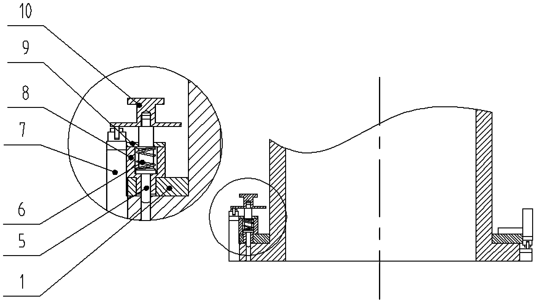 Mounting plate assembly for monocrystalline silicon growth furnace