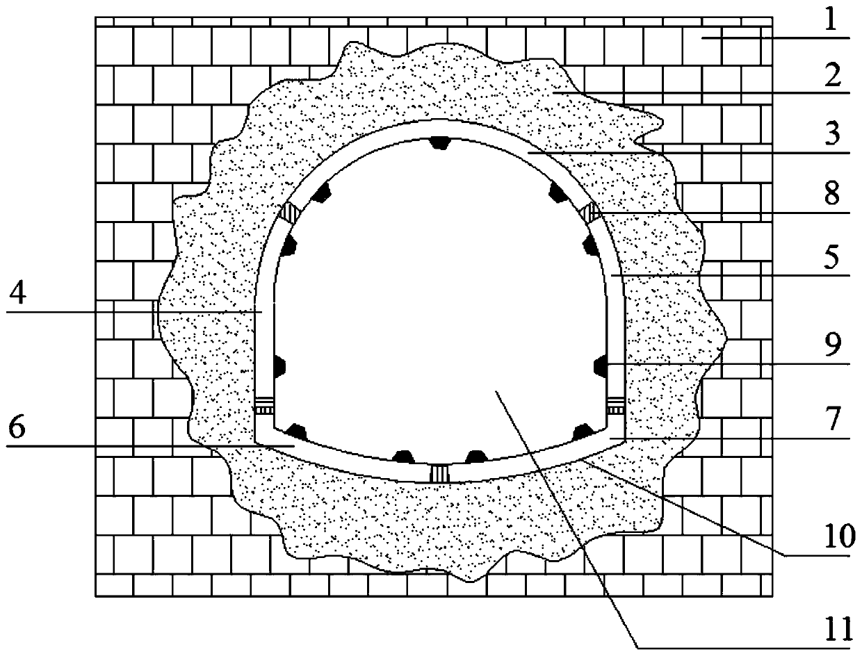 Fabricated semi-active connection tunnel suitable for passing through fault fracture zone and method