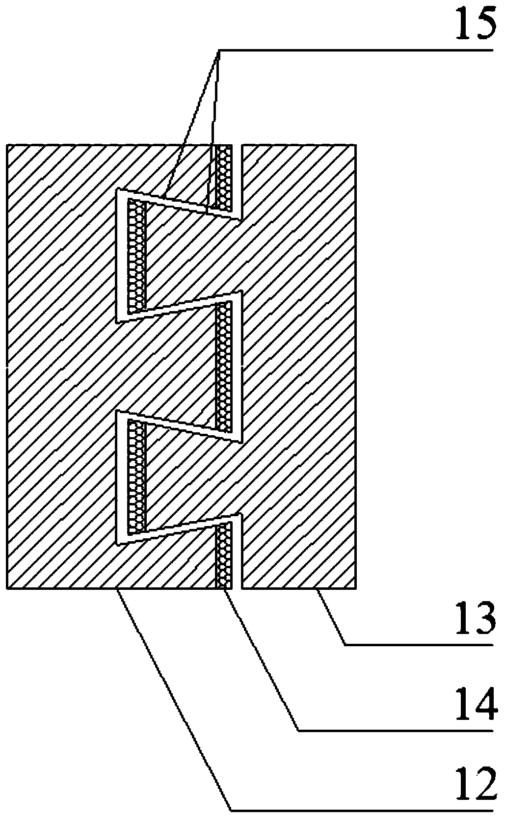 Fabricated semi-active connection tunnel suitable for passing through fault fracture zone and method