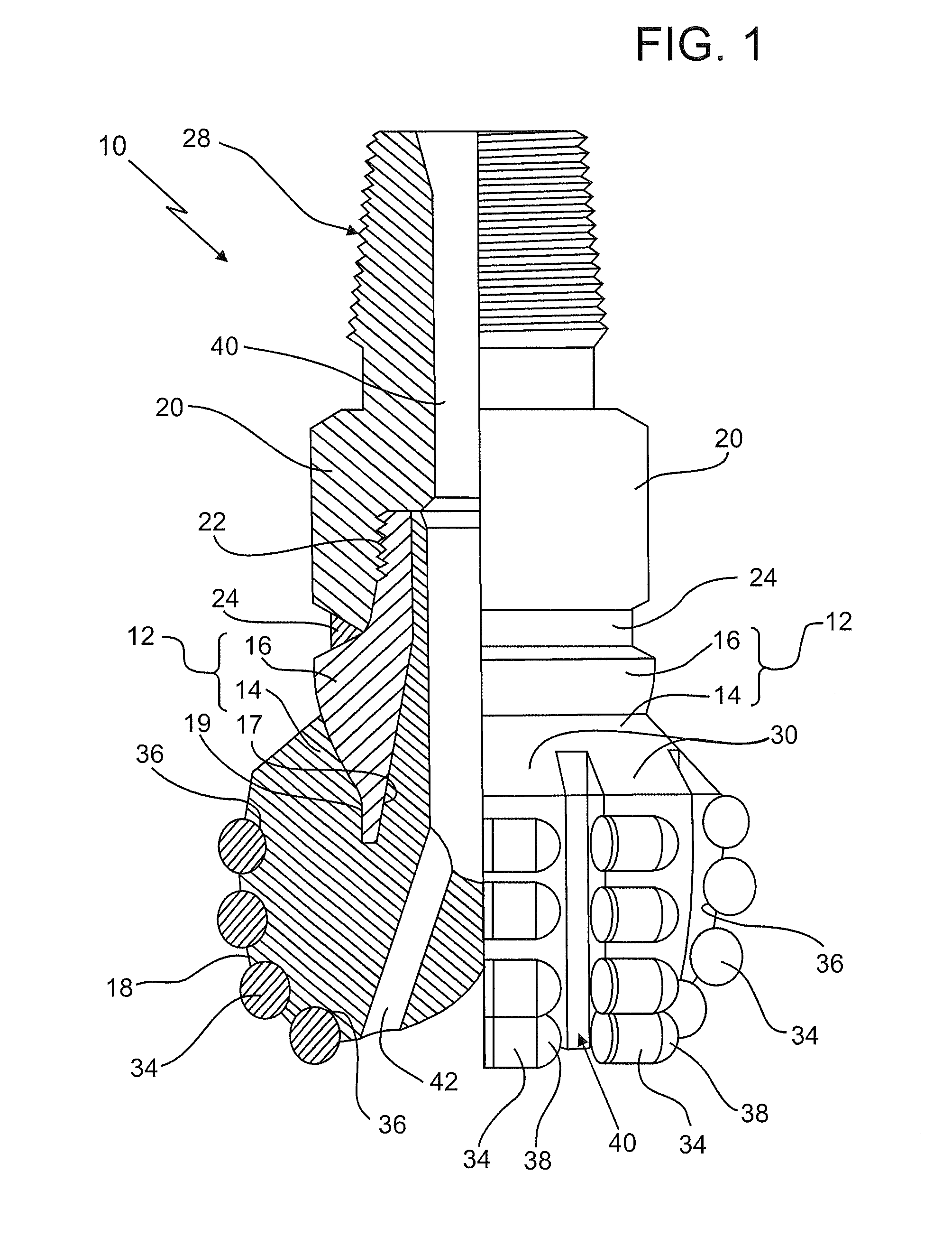 Drill bit with distributed force profile