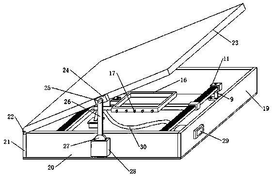 Translation turnover device for vehicle-mounted GPS positioner