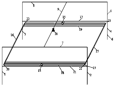 Medium front and back printing device and printing method