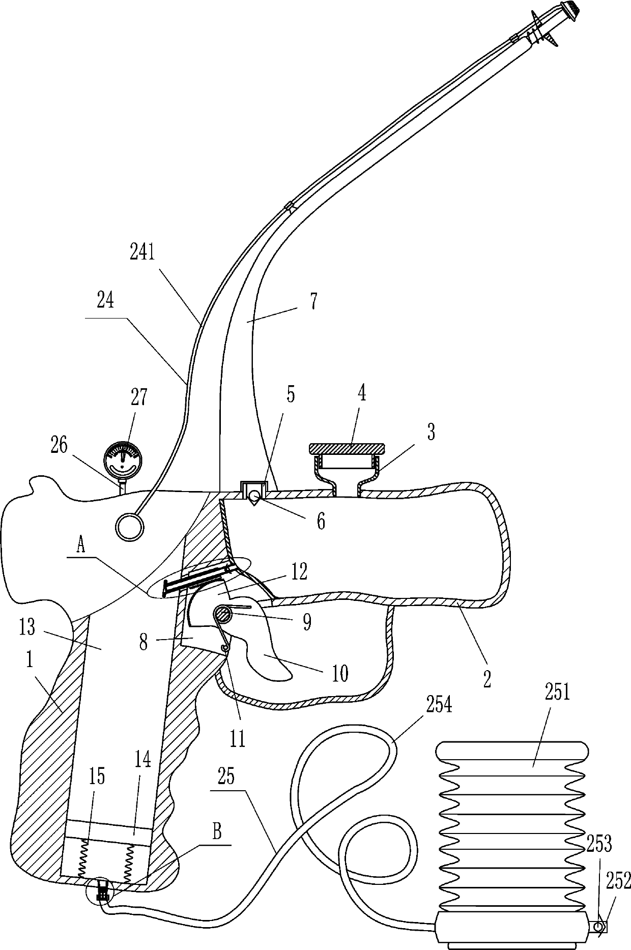 Pediatric ear spraying device