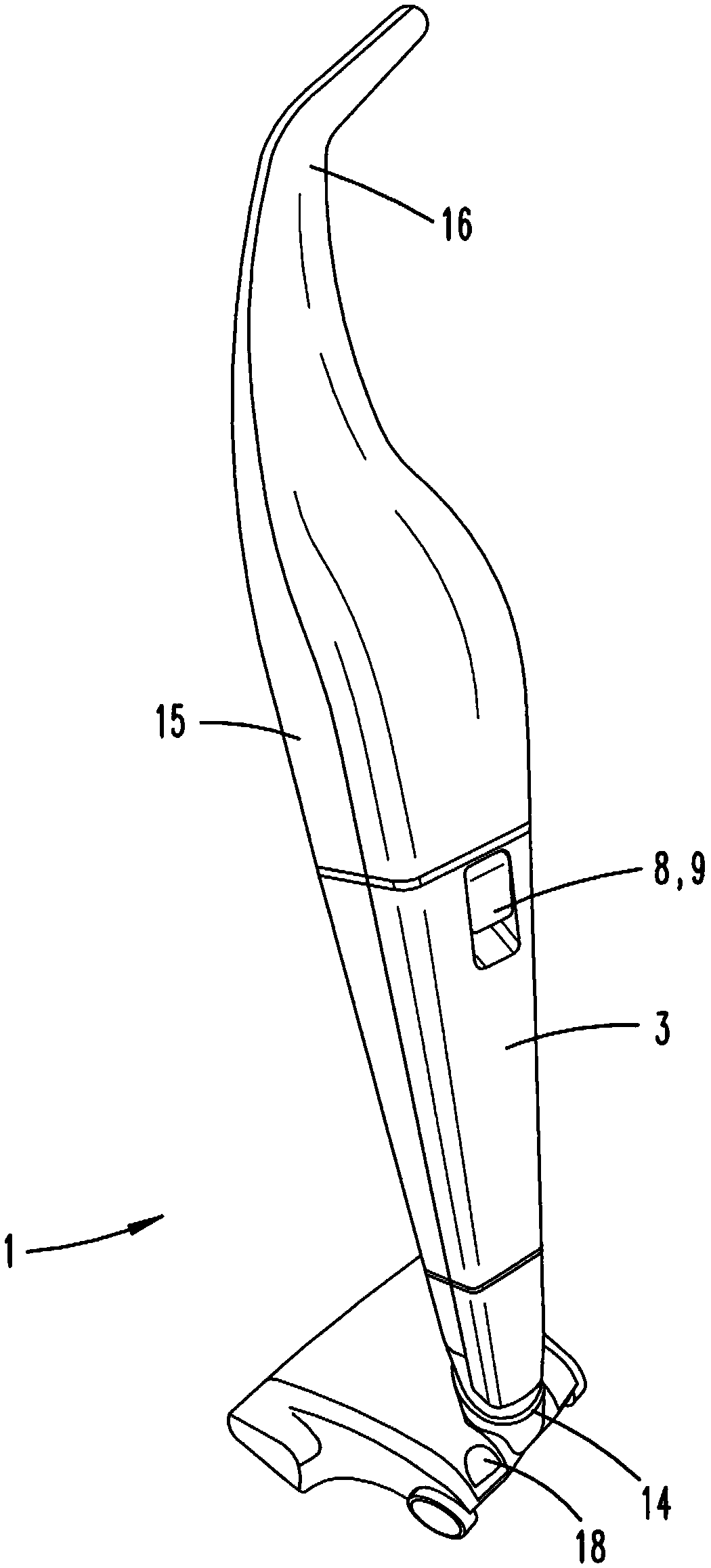 Suction cleaning device with chamber cover closing filter chamber