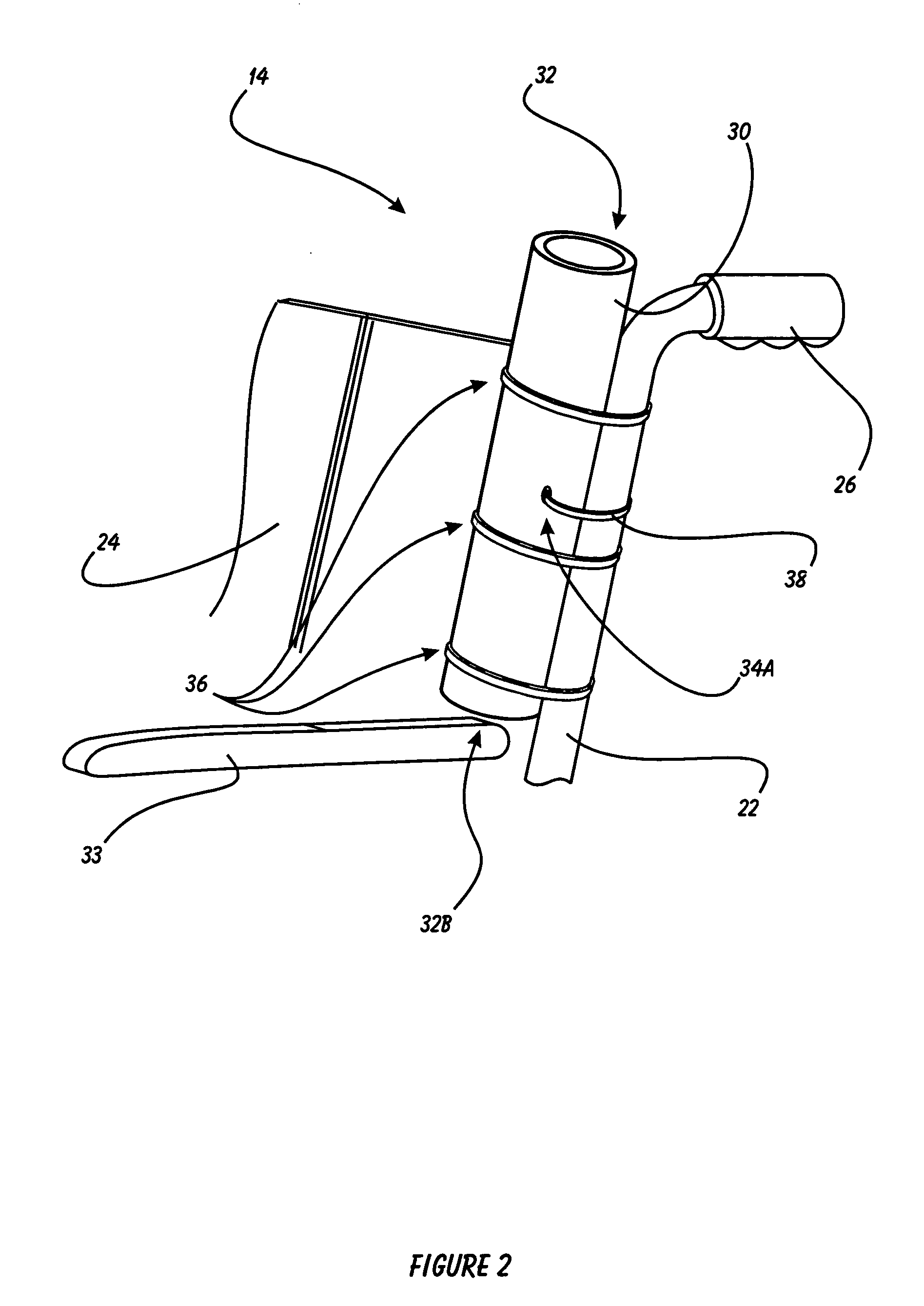 Wheelchair umbrella holster