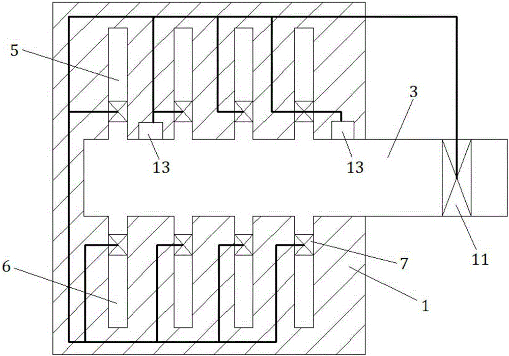 Cooling control device and method for injection mold