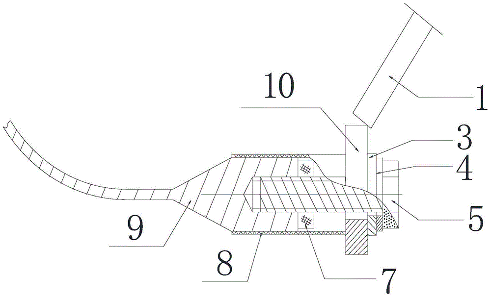 Steel pulling strip fixing structure for transformer