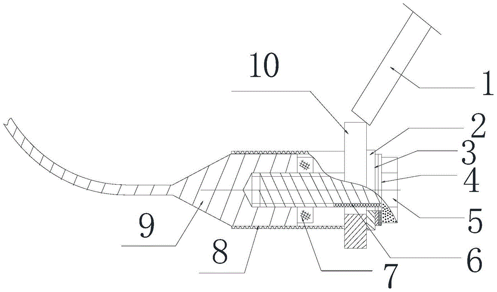 Steel pulling strip fixing structure for transformer