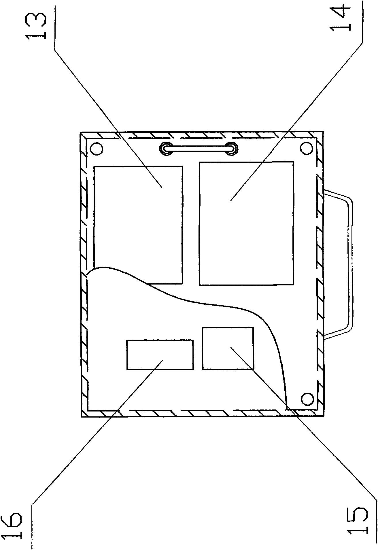 Wheel-type X-ray flaw detection robot device