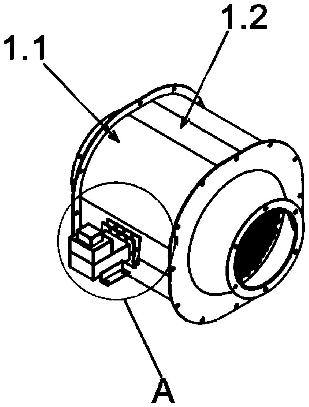 Comburent for microwave treatment of waste gas and combustion method and combustion device thereof