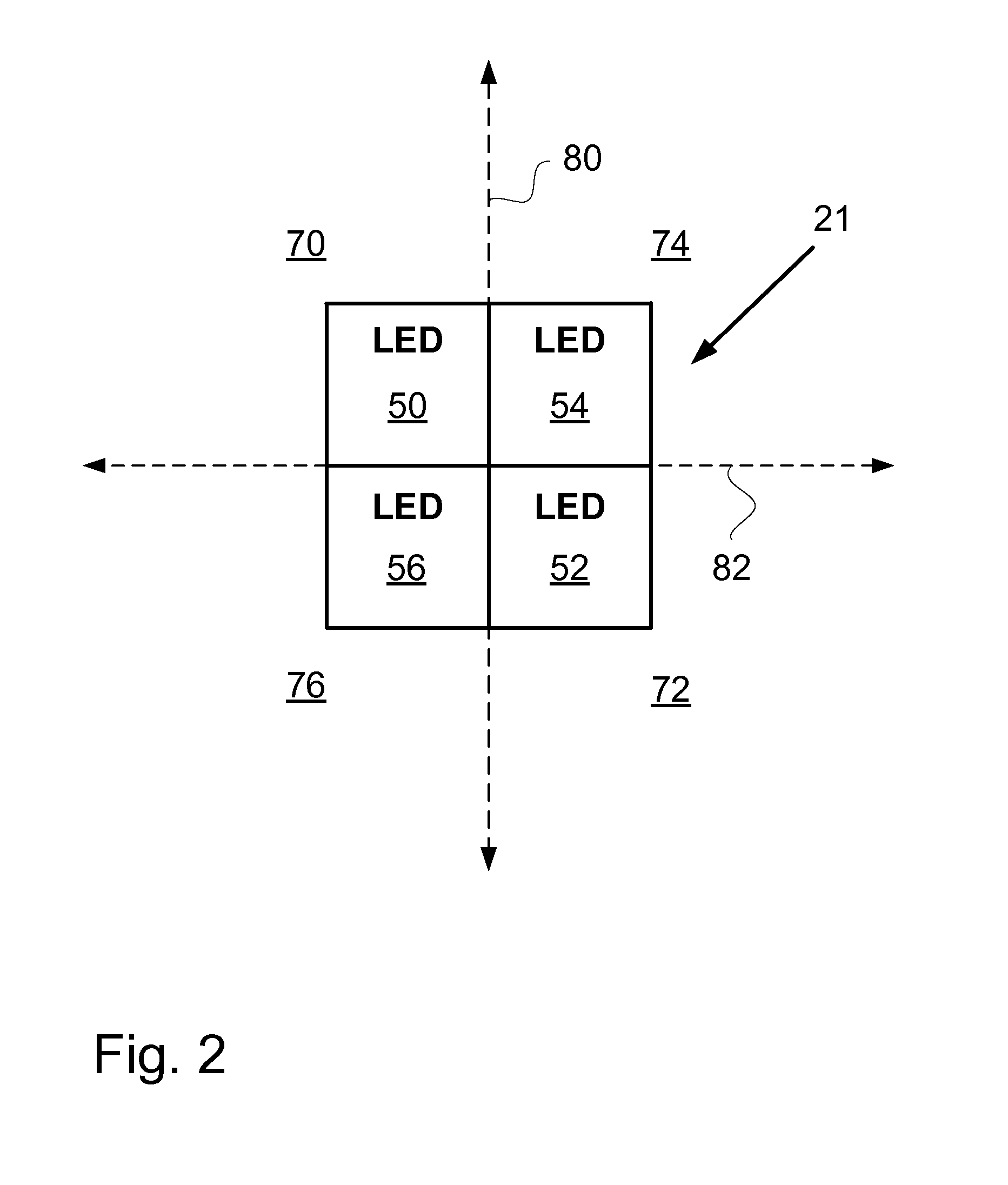 Photometer with LED light source